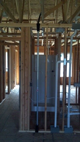 Installation of Pipe Insulation for Plumbing and Heating Available